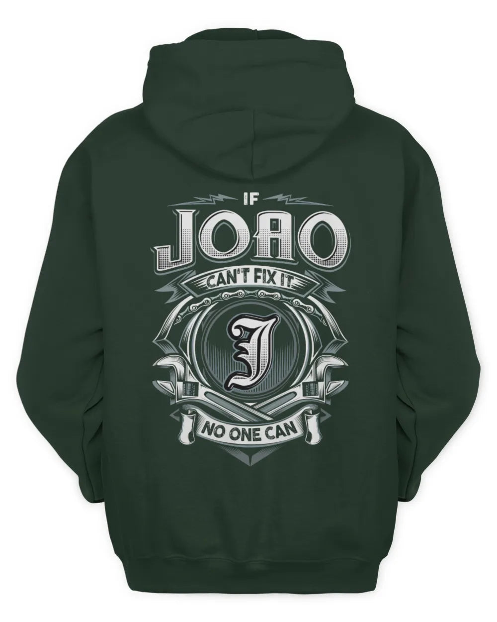 JOAO AP81-K4-626 - Personalized Ahmed Quote Apparel “If Ahmed Can't Fix It, No One Can” - Unisex Hoodie - Forest Green