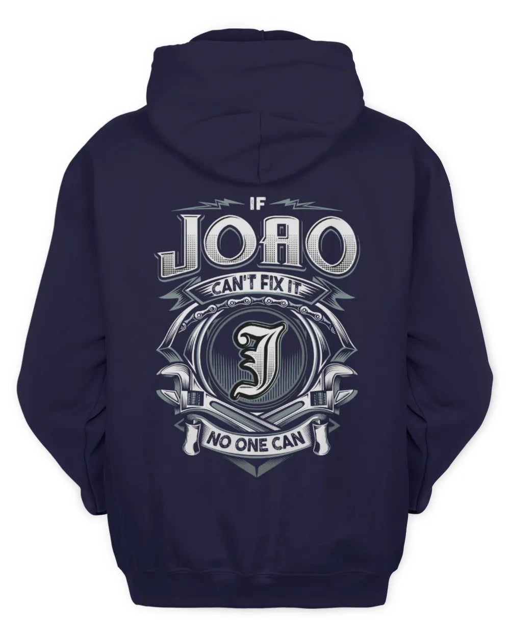 JOAO AP81-K4-626 - Personalized Ahmed Quote Apparel “If Ahmed Can't Fix It, No One Can” - Unisex Hoodie - Navy