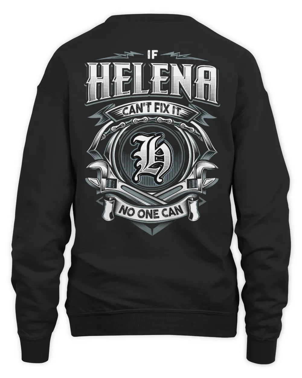 HELENA AP81-K4-626 - Personalized Ahmed Quote Apparel “If Ahmed Can't Fix It, No One Can” - Unisex Sweatshirt - Black