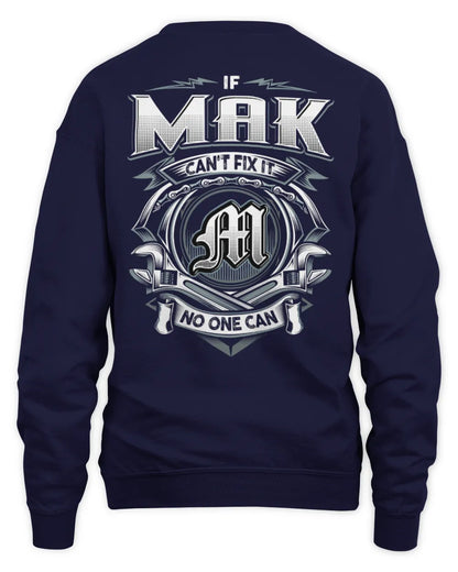 MAK AP81-K4-626 - Personalized Ahmed Quote Apparel “If Ahmed Can't Fix It, No One Can” - Unisex Sweatshirt - Navy