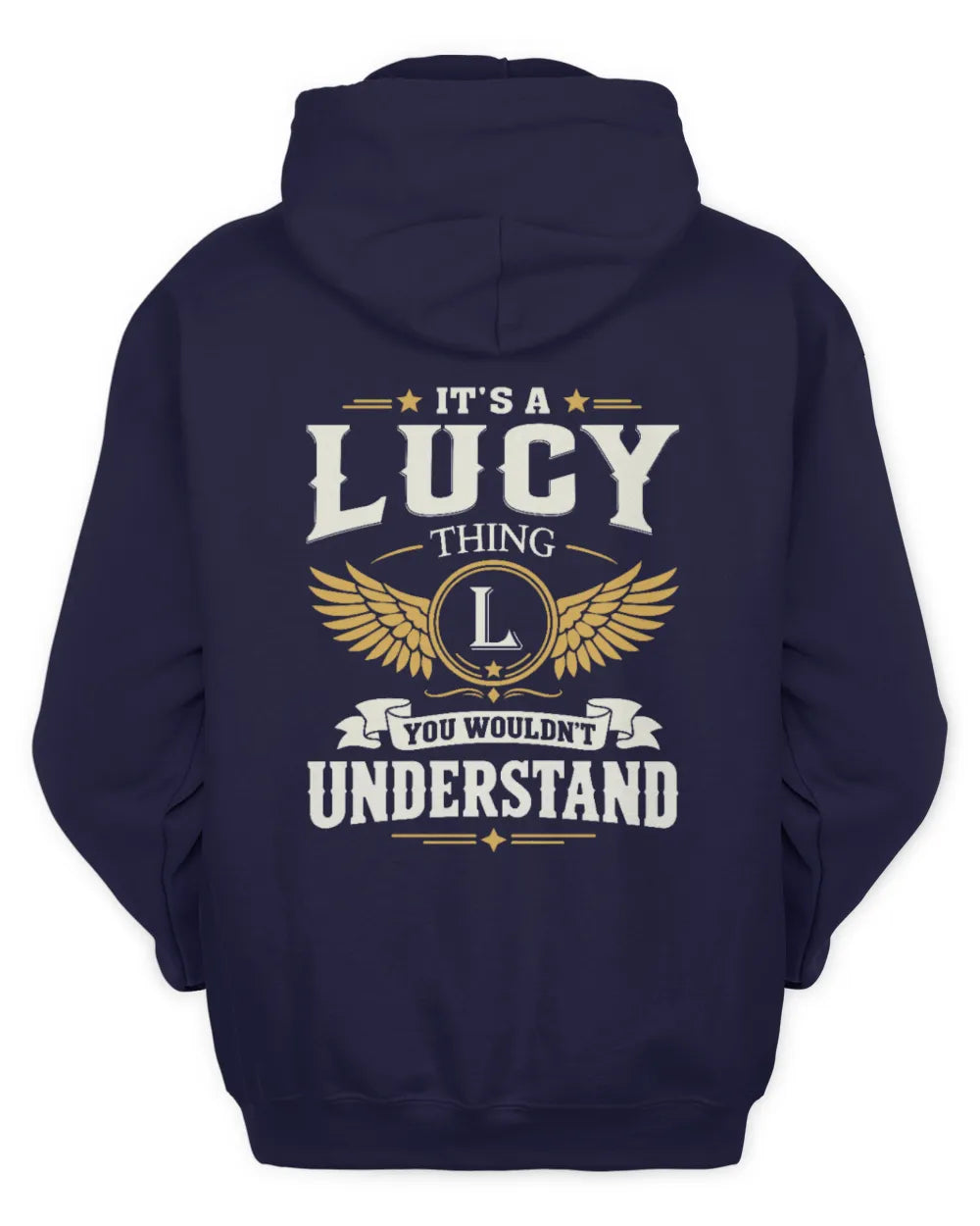LUCY KT06-M008 It’s a [NAME] Thing – You Wouldn’t Understand | Personalized Vintage T-Shirt - Unisex Hoodie - Navy