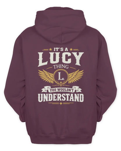 LUCY KT06-M008 It’s a [NAME] Thing – You Wouldn’t Understand | Personalized Vintage T-Shirt - Unisex Hoodie - Maroon