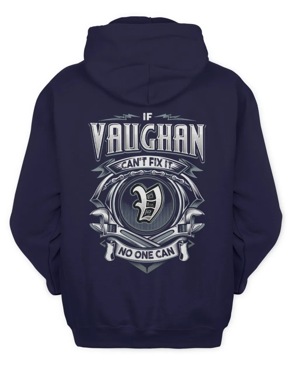 VAUGHAN AP81-K4-626 - Personalized Ahmed Quote Apparel “If Ahmed Can't Fix It, No One Can” - Unisex Hoodie - Navy