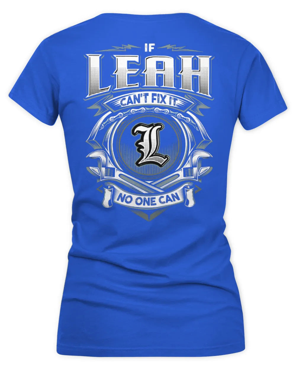 LEAH AP81-K4-626 - Personalized Ahmed Quote Apparel “If Ahmed Can't Fix It, No One Can” - Women's V-Neck T-Shirt - Royal
