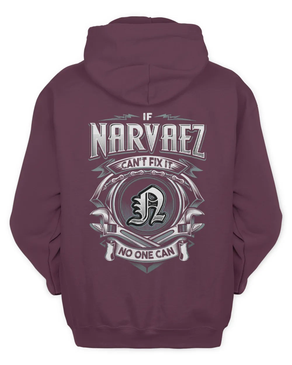 NARVAEZ AP81-K4-626 - Personalized Ahmed Quote Apparel “If Ahmed Can't Fix It, No One Can” - Unisex Hoodie - Maroon