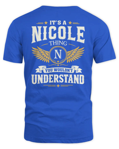 NICOLE KT06-M008 It’s a [NAME] Thing – You Wouldn’t Understand | Personalized Vintage T-Shirt - Unisex Standard T-Shirt - Royal