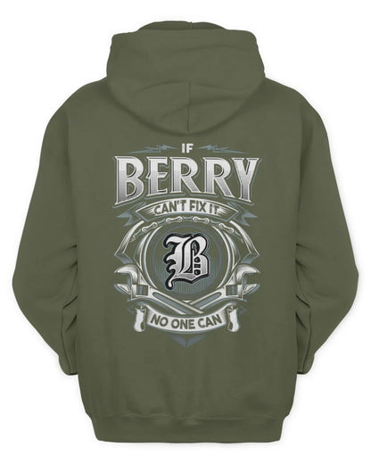 BERRY AP81-K4-626 - Personalized Ahmed Quote Apparel “If Ahmed Can't Fix It, No One Can” - Unisex Hoodie - Military Green