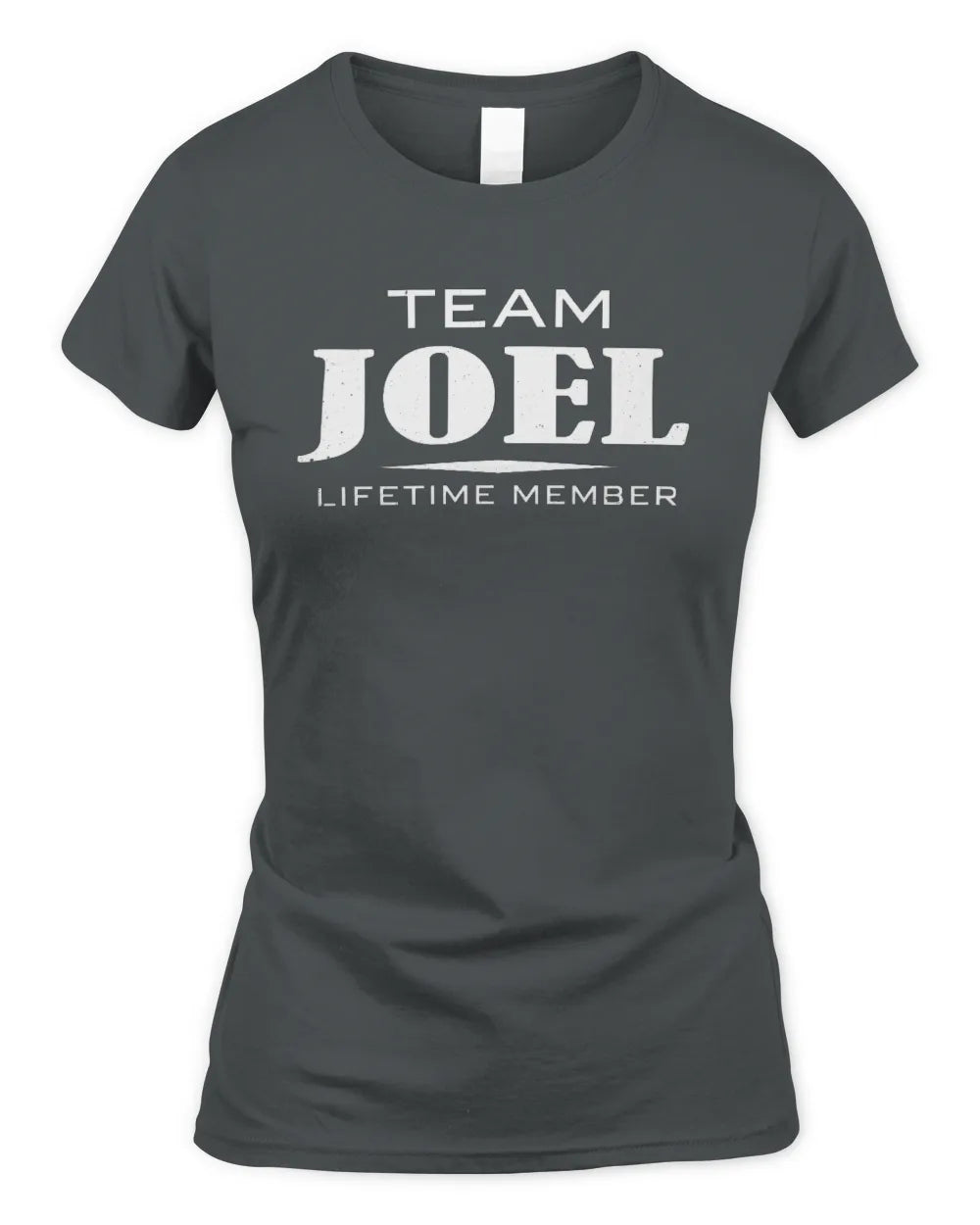 JOEL BL62-K4-128 - Personalized “Team NAME Lifetime Member” - Women's Standard T-Shirt - Charcoal