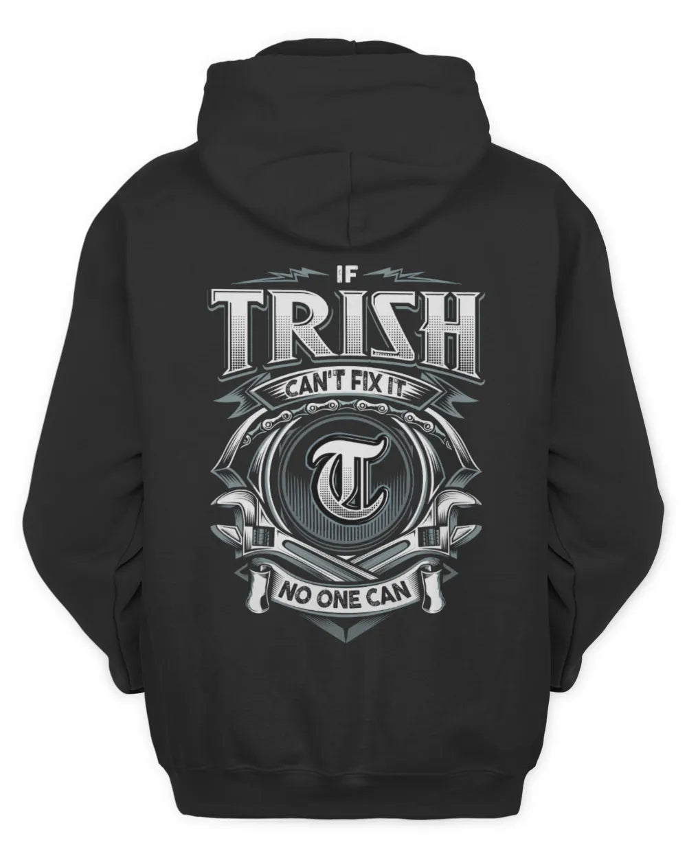 TRISH AP81-K4-626 - Personalized Ahmed Quote Apparel “If Ahmed Can't Fix It, No One Can” - Unisex Hoodie - Black