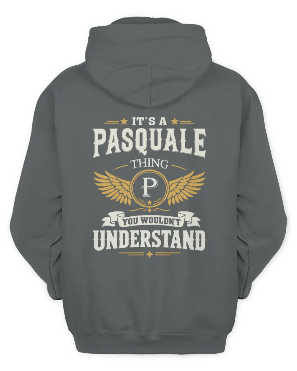 PASQUALE KT06-M008 It’s a [NAME] Thing – You Wouldn’t Understand | Personalized Vintage T-Shirt - Unisex Hoodie - Charcoal