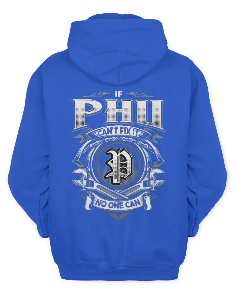 PHU AP81-K4-626 - Personalized Ahmed Quote Apparel “If Ahmed Can't Fix It, No One Can” - Unisex Hoodie - Royal