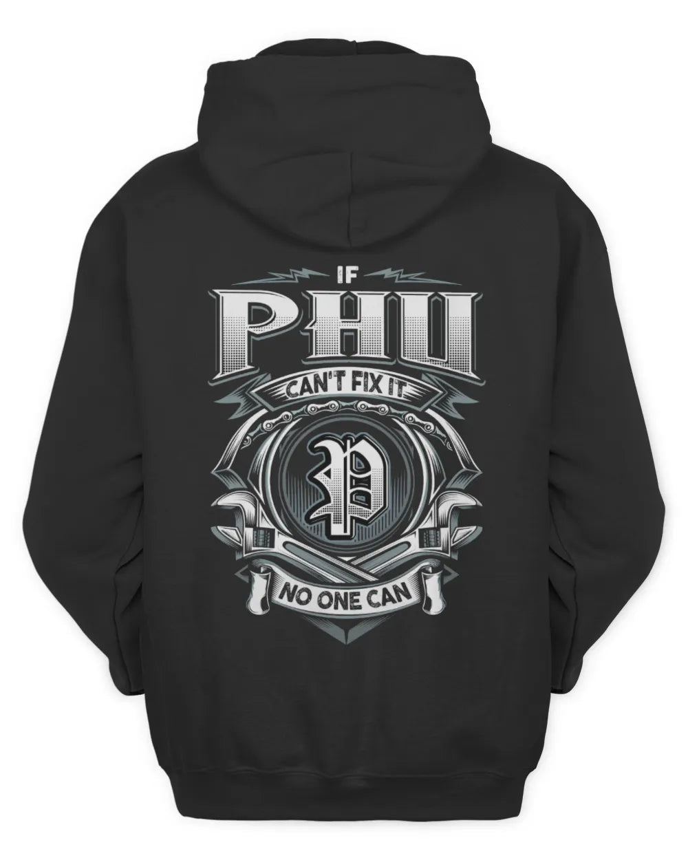PHU AP81-K4-626 - Personalized Ahmed Quote Apparel “If Ahmed Can't Fix It, No One Can” - Unisex Hoodie - Black
