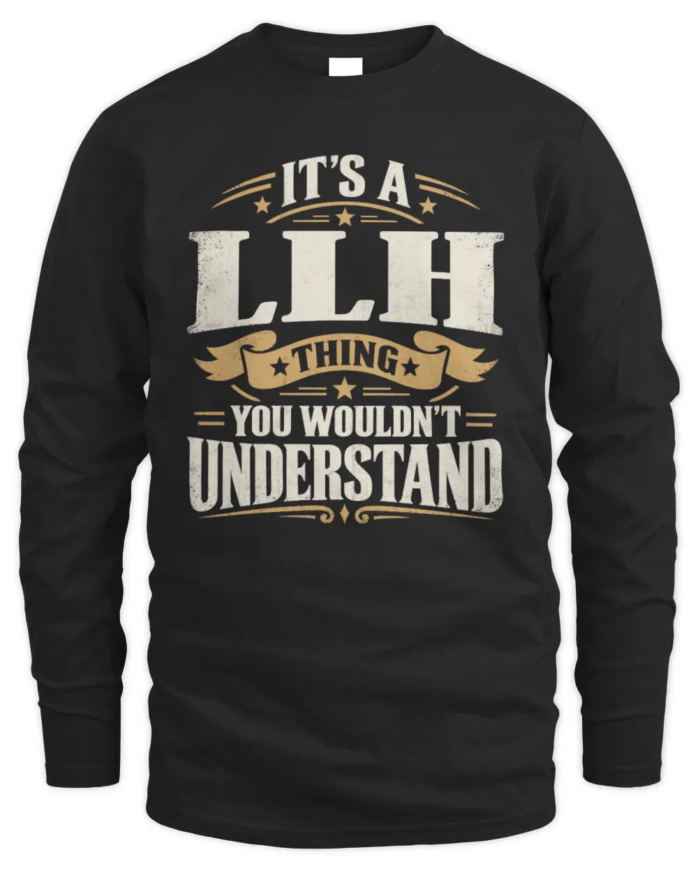 LLH P08 TH51 - Personalized “It’s a/an [NAME] Thing – You Wouldn’t Understand” Shirt - Men's Long Sleeved T-Shirt - Black