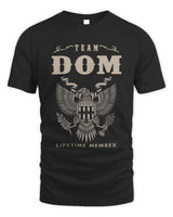 DOM TP06-K82 – Personalized Classic Style Apparel “Team NAME Lifetime Member” - Unisex Standard T-Shirt - Black