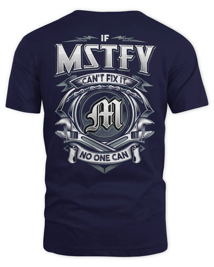 MSTFY AP81-K4-626 - Personalized Ahmed Quote Apparel “If Ahmed Can't Fix It, No One Can” - Unisex Standard T-Shirt - Navy