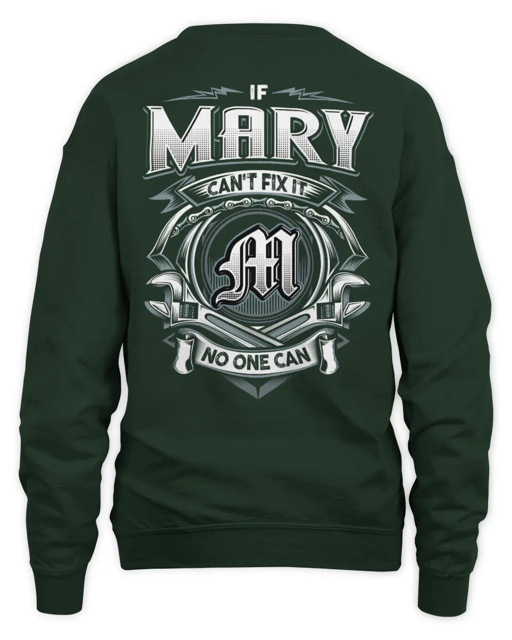 MARY AP81-K4-626 - Personalized Ahmed Quote Apparel “If Ahmed Can't Fix It, No One Can” - Unisex Sweatshirt - Forest Green
