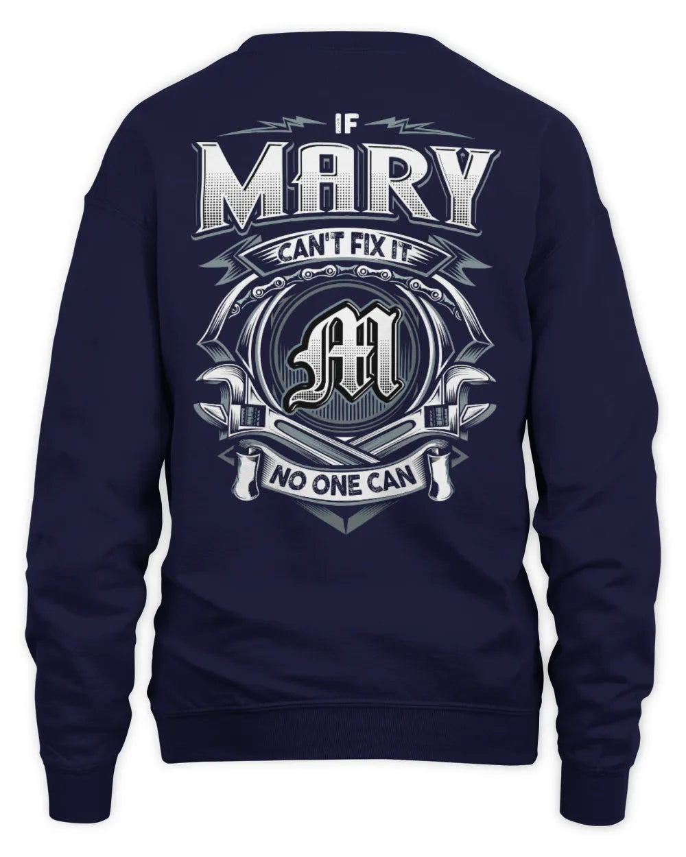 MARY AP81-K4-626 - Personalized Ahmed Quote Apparel “If Ahmed Can't Fix It, No One Can” - Unisex Sweatshirt - Navy