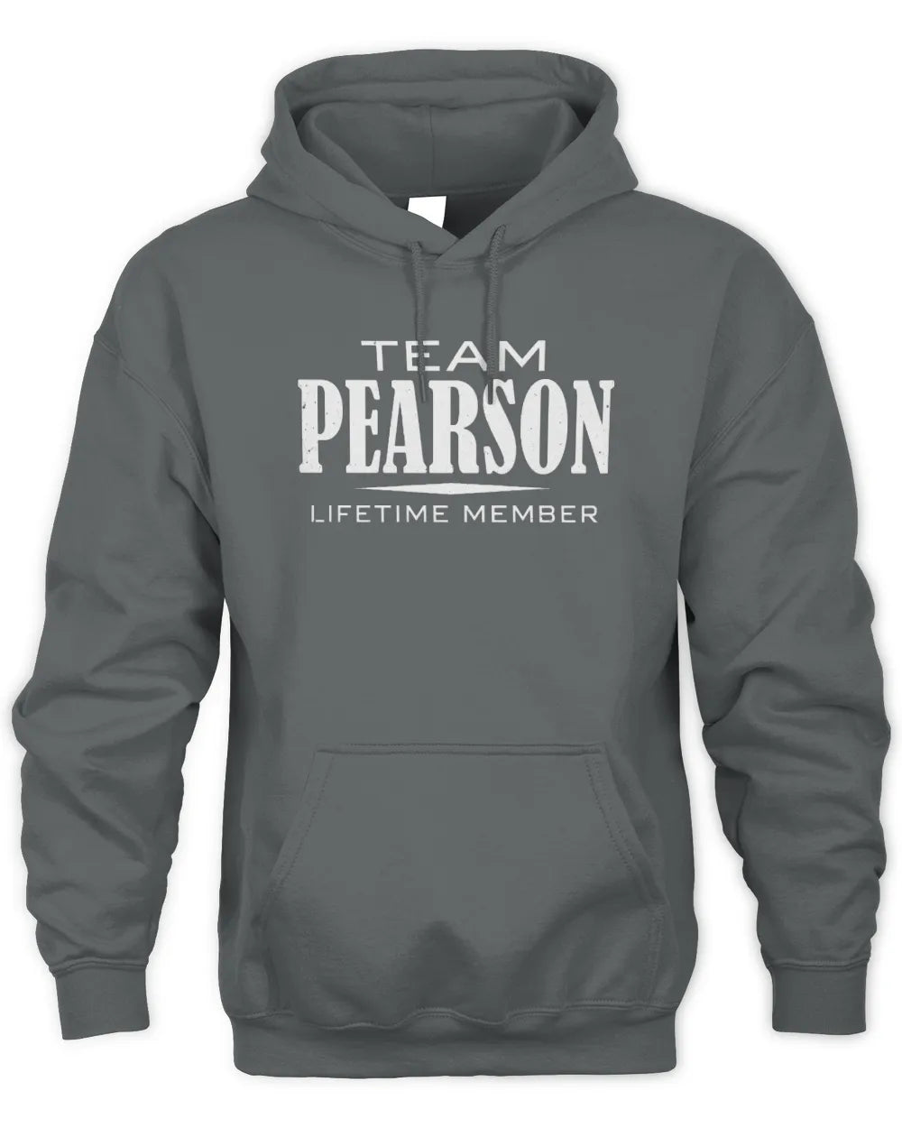 PEARSON BL62-K4-128 - Personalized “Team NAME Lifetime Member” - Unisex Hoodie - Charcoal