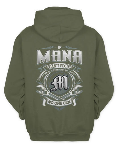 MANA AP81-K4-626 - Personalized Ahmed Quote Apparel “If Ahmed Can't Fix It, No One Can” - Unisex Hoodie - Military Green