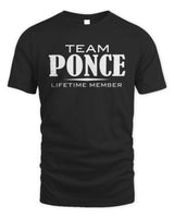PONCE BL62-K4-128 - Personalized “Team NAME Lifetime Member” - Unisex Standard T-Shirt - Black