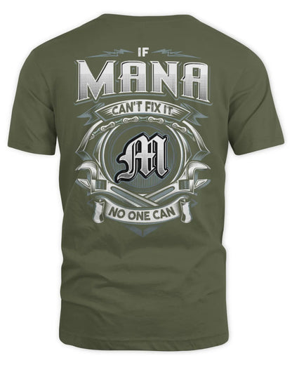 MANA AP81-K4-626 - Personalized Ahmed Quote Apparel “If Ahmed Can't Fix It, No One Can” - Unisex Standard T-Shirt - Military Green