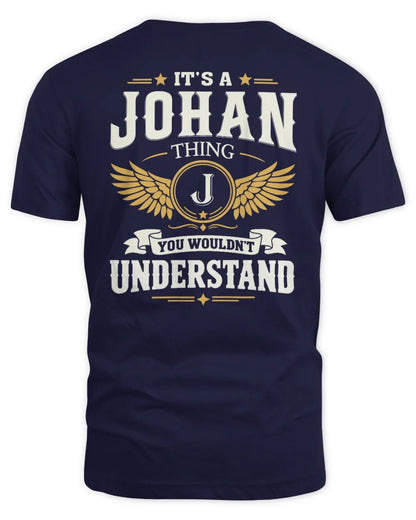JOHAN KT06-M008 It’s a [NAME] Thing – You Wouldn’t Understand | Personalized Vintage T-Shirt - Unisex Standard T-Shirt - Navy