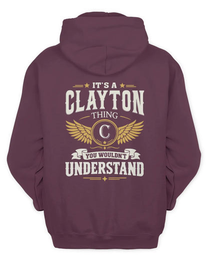 CLAYTON KT06-M008 It’s a [NAME] Thing – You Wouldn’t Understand | Personalized Vintage T-Shirt - Unisex Hoodie - Maroon