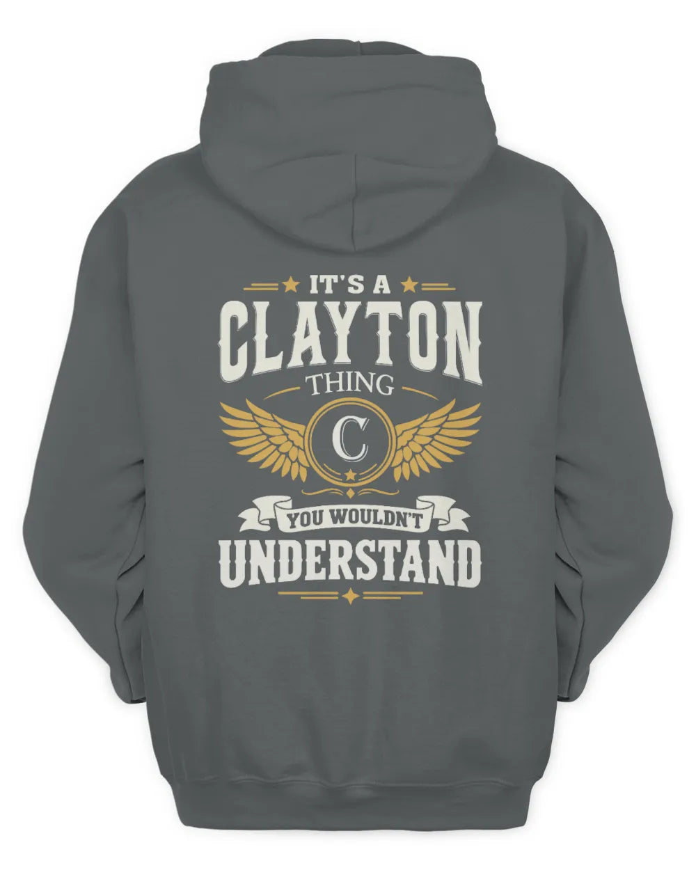 CLAYTON KT06-M008 It’s a [NAME] Thing – You Wouldn’t Understand | Personalized Vintage T-Shirt - Unisex Hoodie - Charcoal
