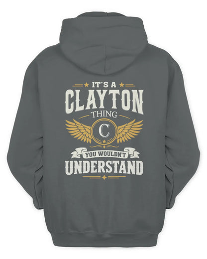 CLAYTON KT06-M008 It’s a [NAME] Thing – You Wouldn’t Understand | Personalized Vintage T-Shirt - Unisex Hoodie - Charcoal