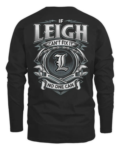 LEIGH AP81-K4-626 - Personalized Ahmed Quote Apparel “If Ahmed Can't Fix It, No One Can” - Men's Long Sleeved T-Shirt - Black