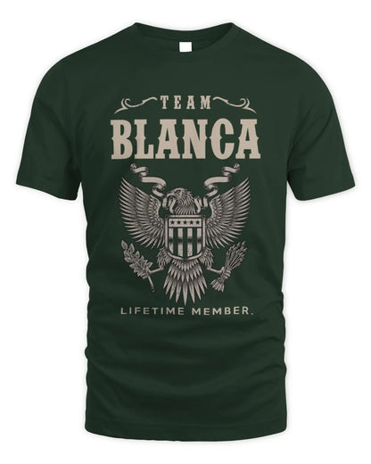 BLANCA TP06-K82 – Personalized Classic Style Apparel “Team NAME Lifetime Member” - Unisex Standard T-Shirt - Forest Green