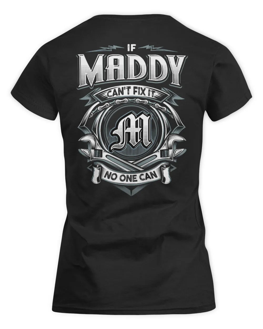 MADDY AP81-K4-626 - Personalized Ahmed Quote Apparel “If Ahmed Can't Fix It, No One Can” - Women's Standard T-Shirt - Black