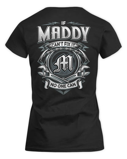 MADDY AP81-K4-626 - Personalized Ahmed Quote Apparel “If Ahmed Can't Fix It, No One Can” - Women's Standard T-Shirt - Black