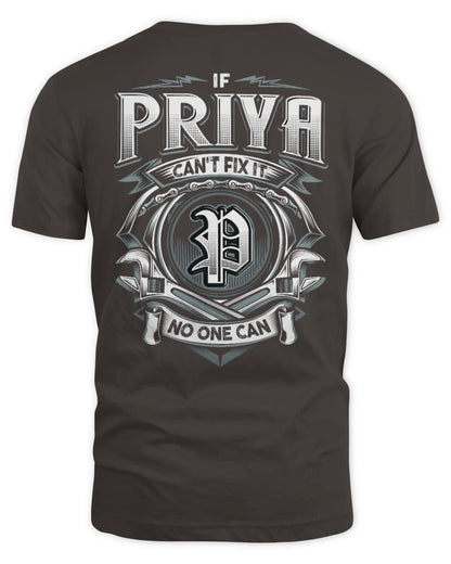 PRIYA AP81-K4-626 - Personalized Ahmed Quote Apparel “If Ahmed Can't Fix It, No One Can” - Unisex Standard T-Shirt - Dark Chocolate