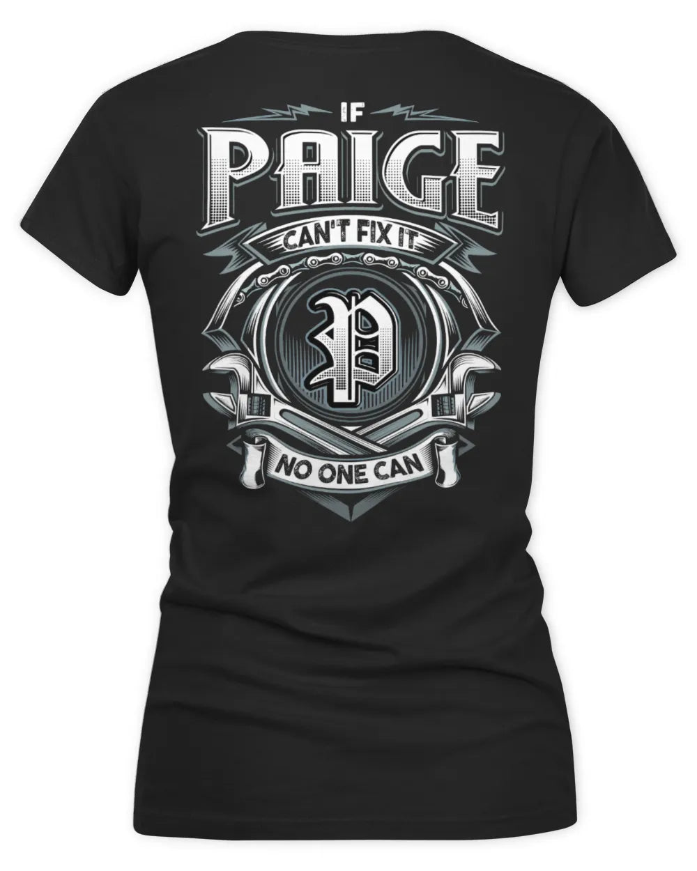 PAIGE AP81-K4-626 - Personalized Ahmed Quote Apparel “If Ahmed Can't Fix It, No One Can” - Women's V-Neck T-Shirt - Black