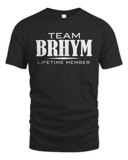 BRHYM BL62-K4-128 - Personalized “Team NAME Lifetime Member” - Unisex Standard T-Shirt - Black