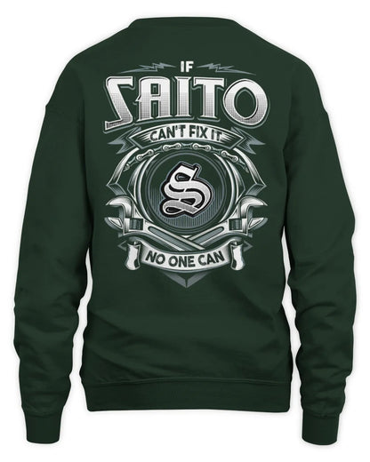 SAITO AP81-K4-626 - Personalized Ahmed Quote Apparel “If Ahmed Can't Fix It, No One Can” - Unisex Sweatshirt - Forest Green