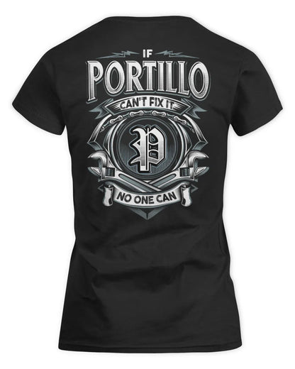 PORTILLO AP81-K4-626 - Personalized Ahmed Quote Apparel “If Ahmed Can't Fix It, No One Can” - Women's Standard T-Shirt - Black