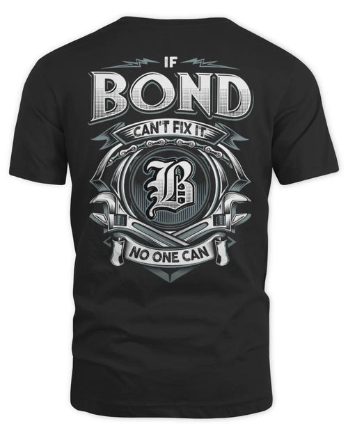 BOND AP81-K4-626 - Personalized Ahmed Quote Apparel “If Ahmed Can't Fix It, No One Can” - Unisex Standard T-Shirt - Black