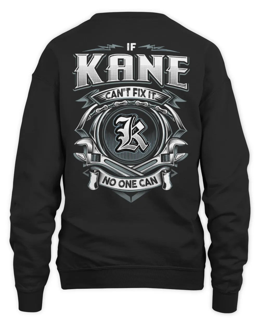 KANE AP81-K4-626 - Personalized Ahmed Quote Apparel “If Ahmed Can't Fix It, No One Can” - Unisex Sweatshirt - Black