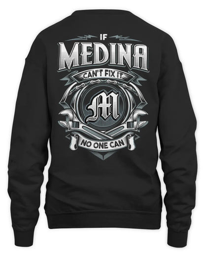 MEDINA AP81-K4-626 - Personalized Ahmed Quote Apparel “If Ahmed Can't Fix It, No One Can” - Unisex Sweatshirt - Black