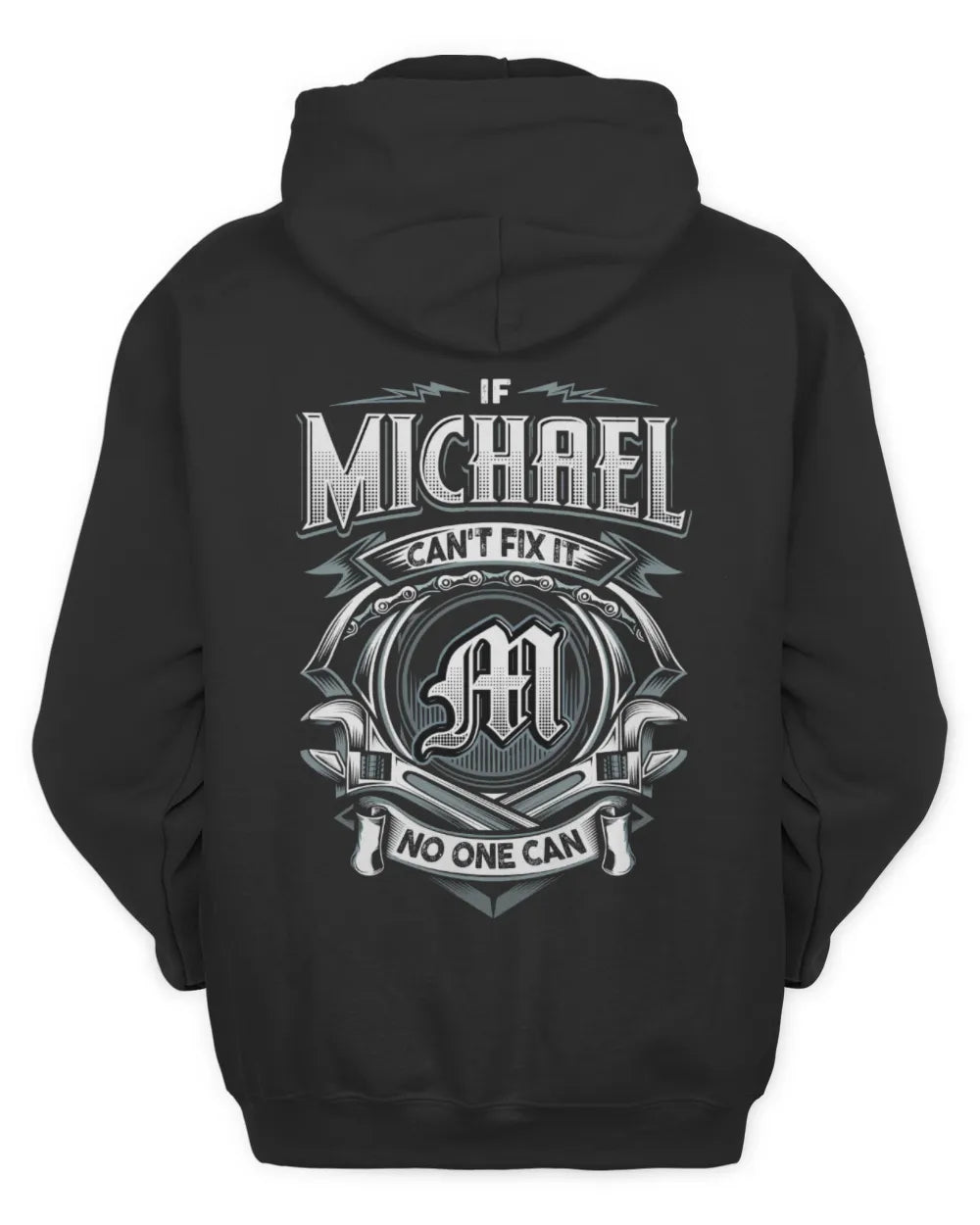 MICHAEL AP81-K4-626 - Personalized Ahmed Quote Apparel “If Ahmed Can't Fix It, No One Can” - Unisex Hoodie - Black