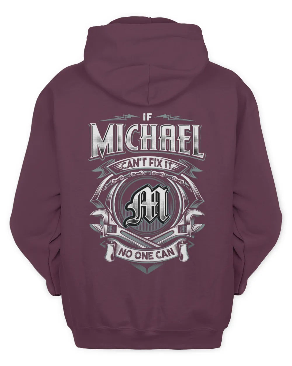 MICHAEL AP81-K4-626 - Personalized Ahmed Quote Apparel “If Ahmed Can't Fix It, No One Can” - Unisex Hoodie - Maroon