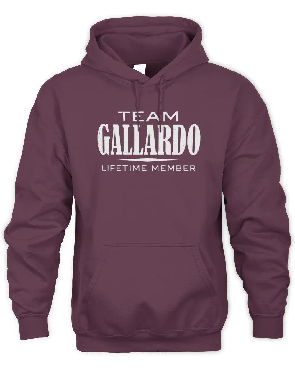 GALLARDO BL62-K4-128 - Personalized “Team NAME Lifetime Member” - Unisex Hoodie - Maroon