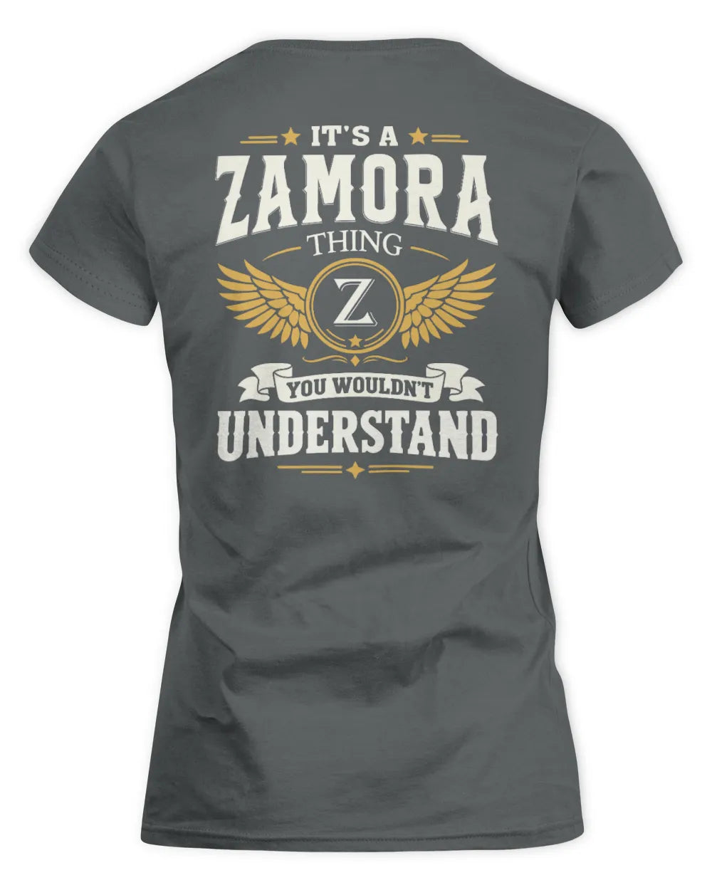ZAMORA KT06-M008 It’s a [NAME] Thing – You Wouldn’t Understand | Personalized Vintage T-Shirt - Women's Standard T-Shirt - Charcoal