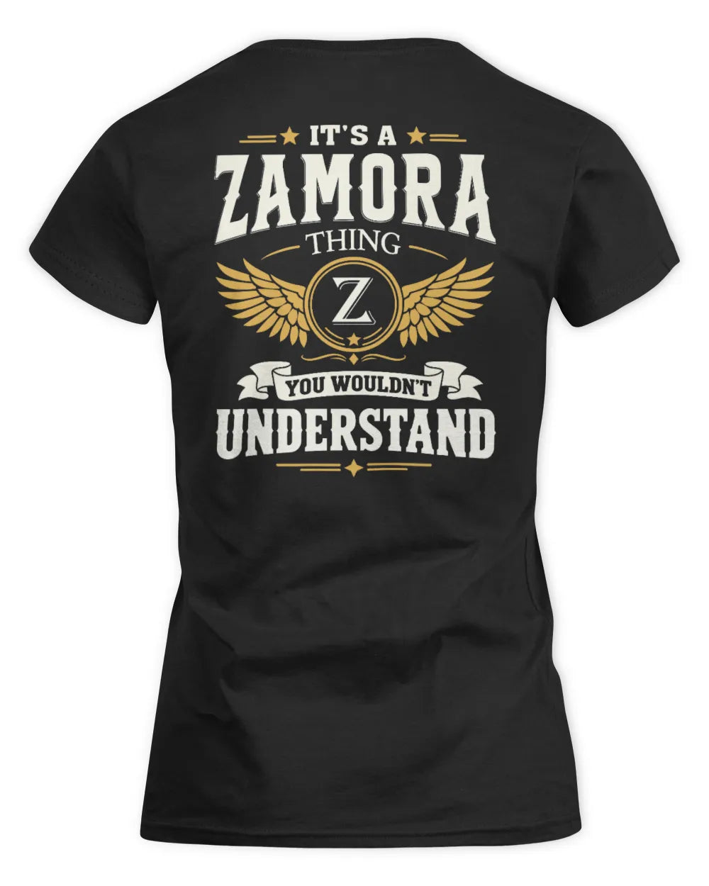 ZAMORA KT06-M008 It’s a [NAME] Thing – You Wouldn’t Understand | Personalized Vintage T-Shirt - Women's Standard T-Shirt - Black