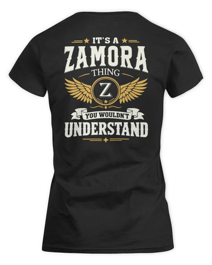 ZAMORA KT06-M008 It’s a [NAME] Thing – You Wouldn’t Understand | Personalized Vintage T-Shirt - Women's Standard T-Shirt - Black