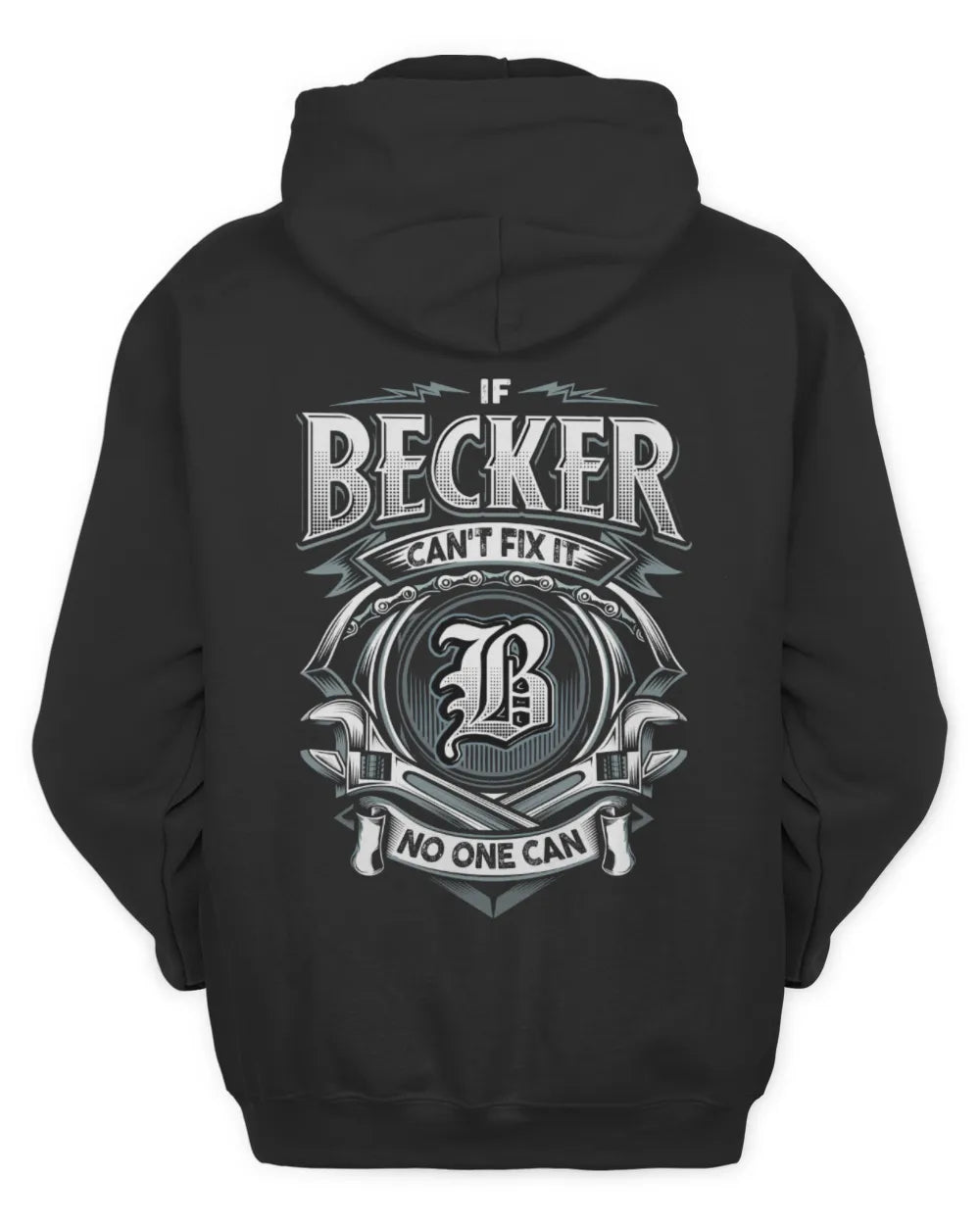 BECKER AP81-K4-626 - Personalized Ahmed Quote Apparel “If Ahmed Can't Fix It, No One Can” - Unisex Hoodie - Black