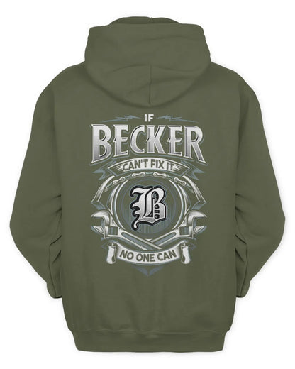 BECKER AP81-K4-626 - Personalized Ahmed Quote Apparel “If Ahmed Can't Fix It, No One Can” - Unisex Hoodie - Military Green