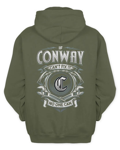 CONWAY AP81-K4-626 - Personalized Ahmed Quote Apparel “If Ahmed Can't Fix It, No One Can” - Unisex Hoodie - Military Green